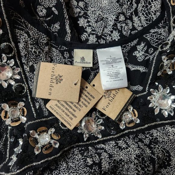 NWT Forbidden sz large black/white dress - Picture 4 of 4